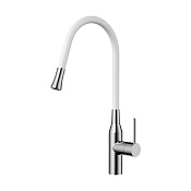 Omoikiri Yatomi-BN-WH Смеситель для кухни, с гибким изливом, цвет: нержавеющая сталь 4994250