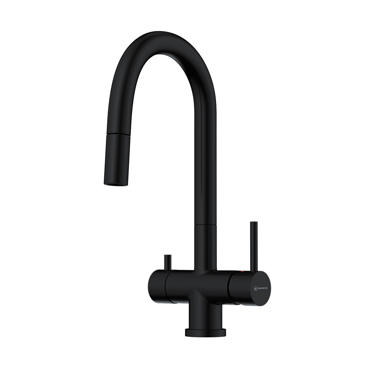 Omoikiri Akita-S-GB Смеситель для кухни с гибким изливом и возм. подкл. фильтр, графит 4994359