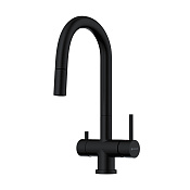 Omoikiri Akita-S-GB Смеситель для кухни с гибким изливом и возм. подкл. фильтр, графит 4994359
