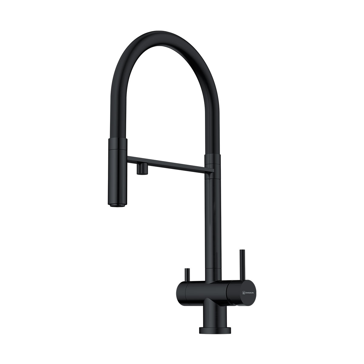 Omoikiri Kanto-GB Смеситель для кухни с гибким изливом и возм. подкл. фильтр, графит 4994356
