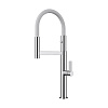 Omoikiri Osaka-C-WH Смеситель для кухни с гибким изливом, цвет: хром/белый 4994332