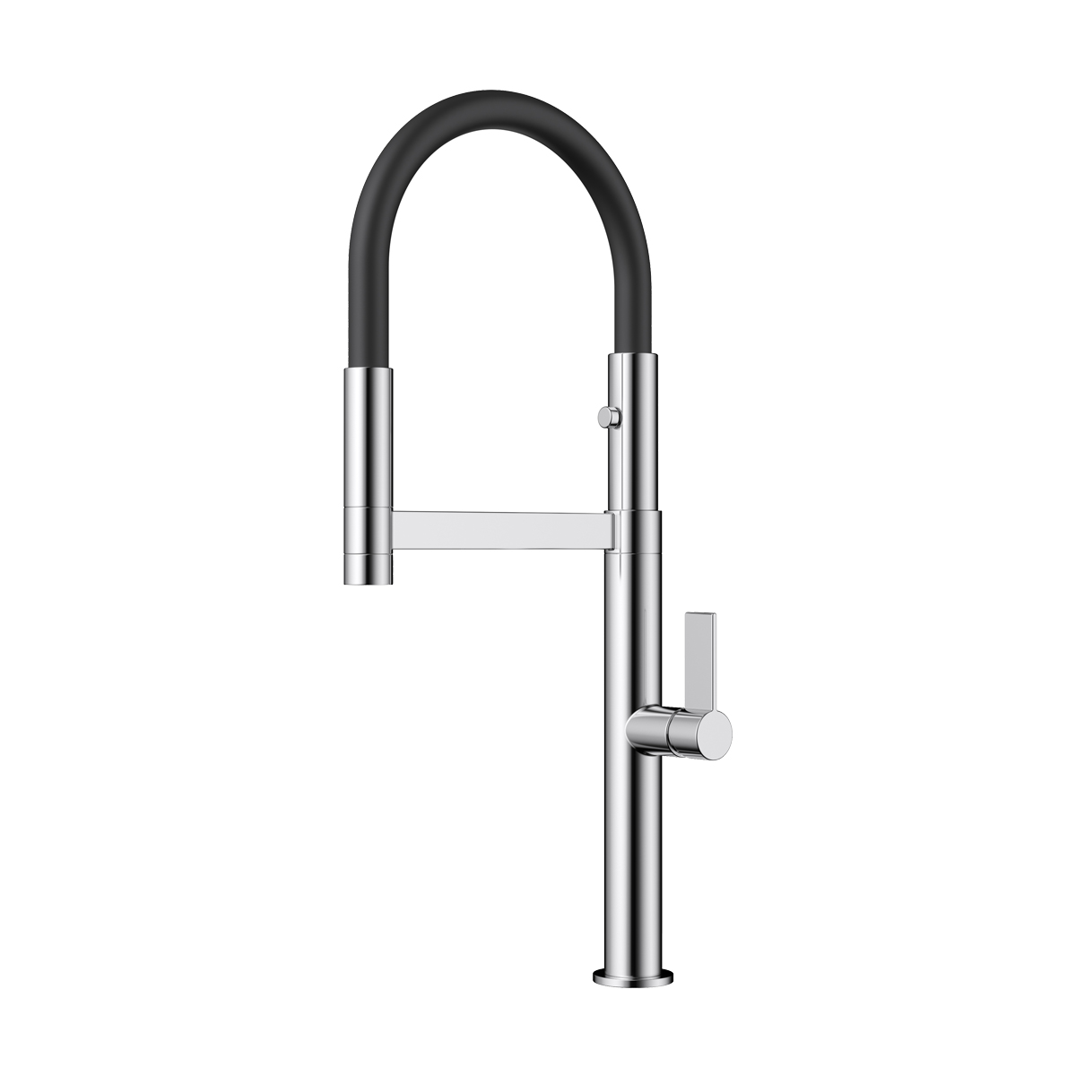 Omoikiri Osaka-C-BL Смеситель для кухни с гибким изливом, цвет: хром/черный 4994333