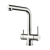 Omoikiri Takamatsu-S-BN Смеситель для кухни с гибк. изл. и возм. подкл. фильтр, нерж. сталь 4994346