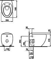Унитаз приставной Laufen Alessi One 8.2197.1.400.000.1