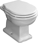 ArtCeram Hermitage Унитаз напольный 36x55 см, слив в стену, цвет: glossy white HEV003 01 00