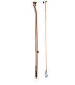 ArtCeram Hermitage Механизм слива для унитаза с трубой для высокого бачка, цвет: bronze HEA006 72