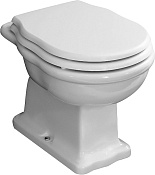 ArtCeram Hermitage Унитаз напольный 36x55 см, слив в пол, цвет: glossy white HEV002 01 00