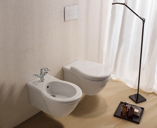 Globo Paestum Унитаз подвесной без крышки, с креплением, 38x57 см, цвет: белый глянцевый PAS03BI