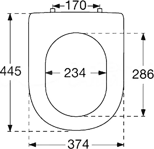Villeroy & Boch Hommage Крышка-сиденье 37x4h см 9926K100
