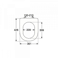 Villeroy & Boch Hommage Крышка-сиденье 37x4h см 8809S1R2
