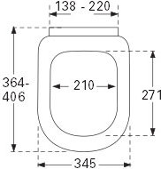 Villeroy & Boch Subway Крышка-сиденье, с микролифтом 34,5x4h см 9M66S101