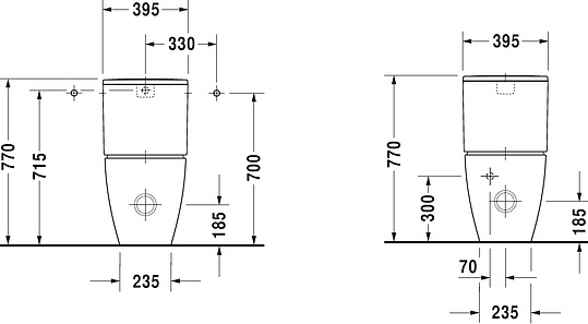 Duravit Me by Starck Бачок для унитаза 0938100005