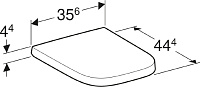Крышка-сиденье Geberit Renova Plan 500.692.01.1