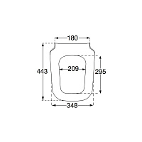 Villeroy & Boch Joyce Крышка-сиденье, с микролифтом 37xxh см 9M62S101