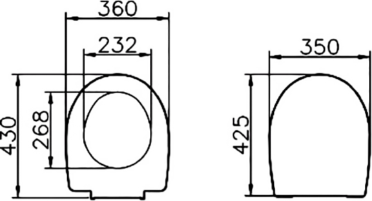 Крышка-сиденье VitrA Arkitekt  петли хром 800-003-001