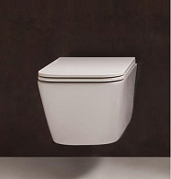 Globo Stone Крышка-сиденье для унитаза, с микролифтом, крепление хром, цвет: белый глянцевый ST024BI