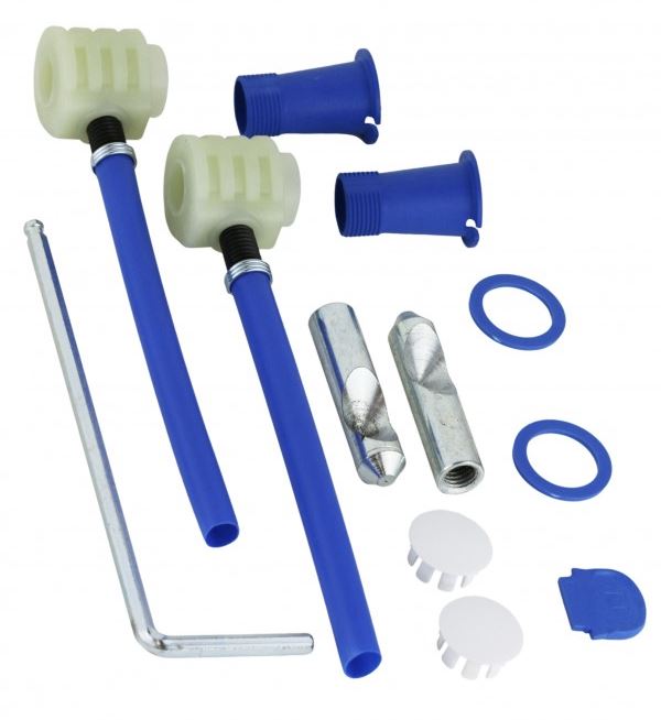 Globo Комплект скрытого крепления с нижней подводкой, цвет: синий/хром FKSG2