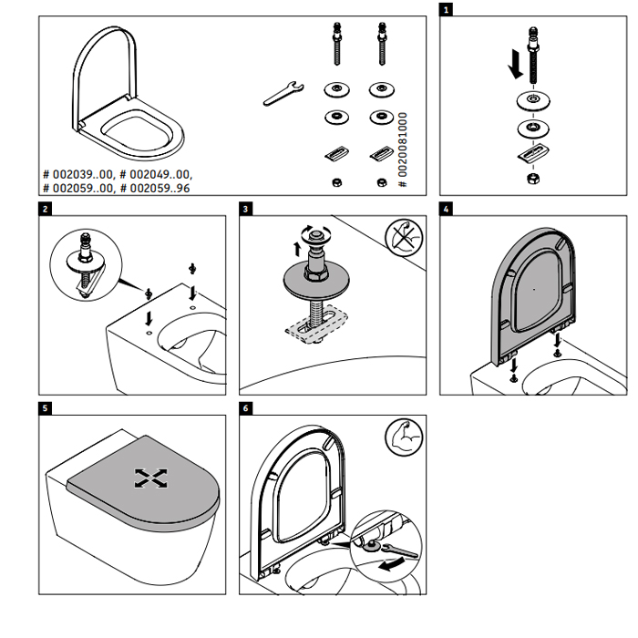 Duravit Architec Сиденье для унитаза быстросъемное, внахлест, цвет белый 0069690000