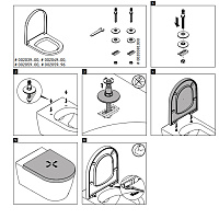 Duravit Architec Сиденье для унитаза быстросъемное, внахлест, цвет белый 0069690000