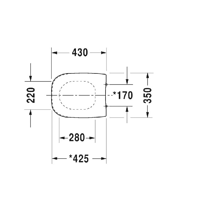 Duravit D-Code Сиденье для унитаза, петли: нерж., цвет белый 0067310000