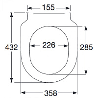 Villeroy & Boch Subway Крышка-сиденье, с микролифтом 37,4xxh см 9M65S101