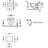 Toto RP Сиденье Slim для унитаза CW552Y, цвет: белый TC513F