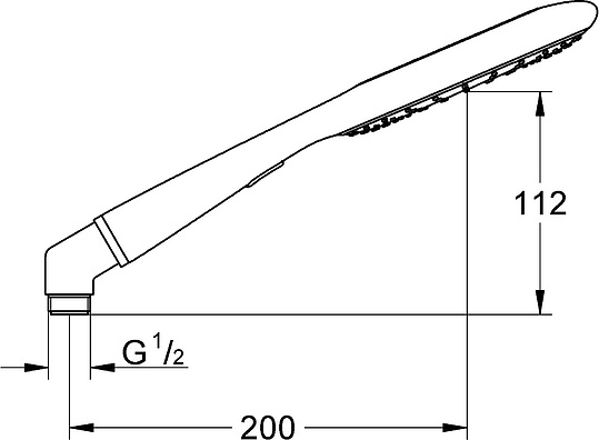 Grohe Rainshower Icon Ручной душ, 2 вида струи, цвет: оранжевый 27444000