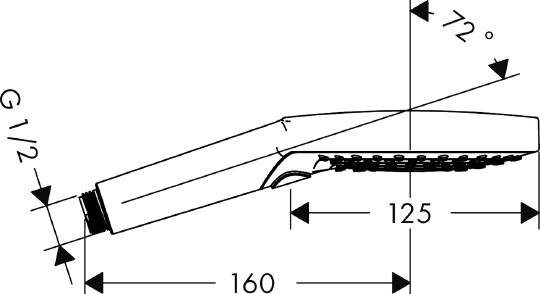 Hansgrohe Raindance Select S Ручной душ 3 вида струи, цвет: хром 26530000