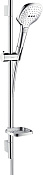 Hansgrohe Raindance Select E Душевой гарнитур: лейка 3 режима, штанга 72 см, цвет: белый/хром 26620400