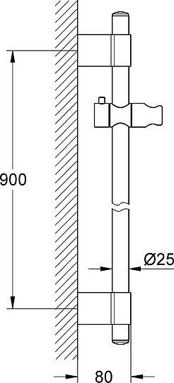 Grohe Power&Soul Душевая штанга 5х8хh90 см, цвет: хром глянцевый 27785000