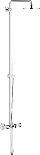 Grohe Rainshower System 210 Душевая стойка для ванны, с термостатом, излив 16,5 см, цвет: хром 27641000