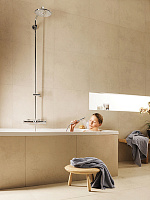 Grohe Rainshower System 210 Душевая стойка для ванны, с термостатом, излив 16,5 см, цвет: хром 27641000