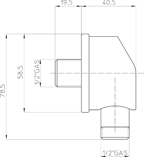 Bossini Шланговое подключение, цвет: chrome V00003.030