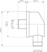 Bossini Шланговое подключение, цвет: chrome V00003.030