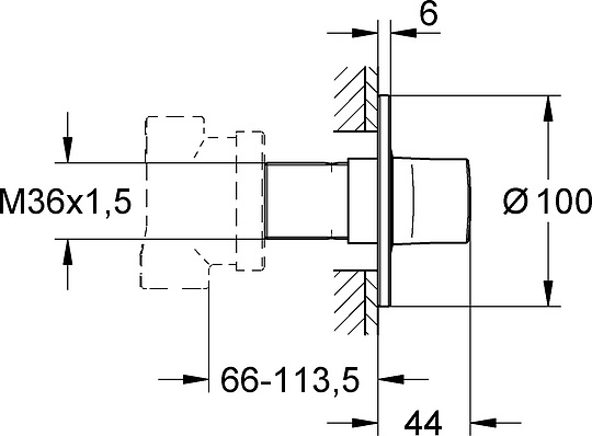 Grohe Ondus Переключатель потоков на 3 потребителя, цвет: хром глянцевый 19448000