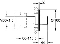 Grohe Ondus Переключатель потоков на 3 потребителя, цвет: хром глянцевый 19448000