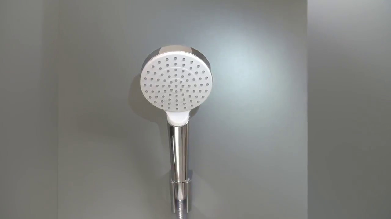 Hansgrohe Crometta Душевой гарнитур: лейка 1 режим EcoSmart,держатель,шланг 125 см, цвет: белый/хром 26568400