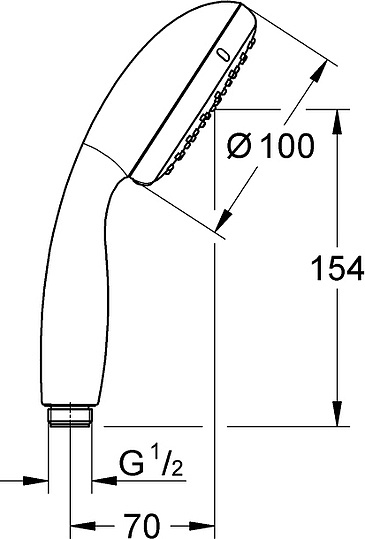 Grohe Tempesta New Ручной душ, 2 вида струи, цвет: хром 27597001