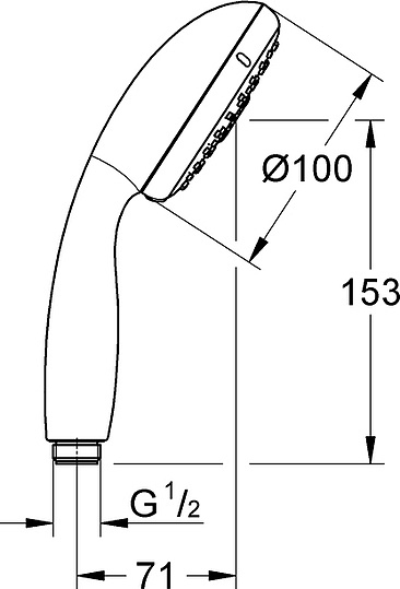 Grohe Tempesta New Ручной душ, 3 вида струи, цвет: хром 28261002