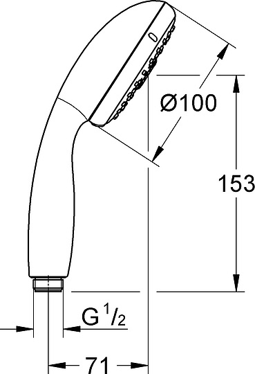 Grohe Tempesta New Ручной душ, 4 вида струи, цвет: хром 28578002