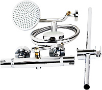 Hansgrohe Croma Душевая стойка: термостат, верхний душ 16 см, ручной душ 4 режима, цвет: хром 27135000