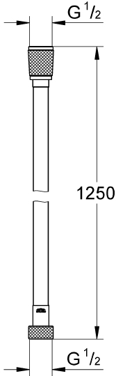 Grohe Silverflex Душевой шланг, цвет: золото глянцевое 28362GL0