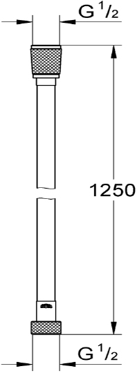 Grohe Silverflex Душевой шланг, цвет: бронза глянцевая 28362A00