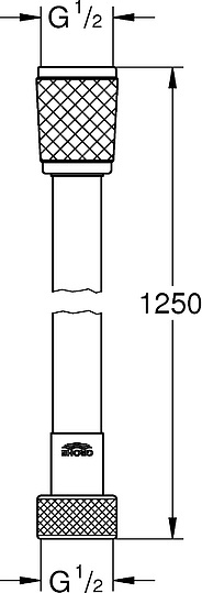 Grohe Relexaflex Душевой шланг, цвет: хром матовый 45971001
