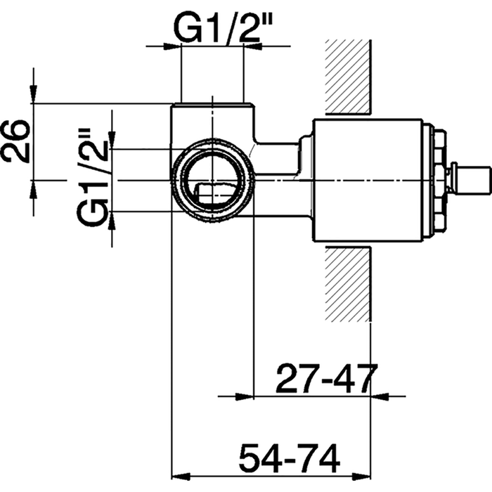 Cisal Встраиваемая часть смесителя для душа ZA00530004
