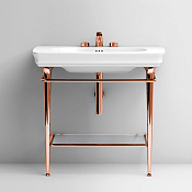 ArtCeram Civitas Консоль напольная металлическая для раковины 70x40x75h см, цвет: pink gold CIA009 77