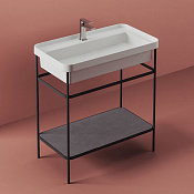 ArtCeram Fuori Scala Консоль напольная металлическая для раковины 57x42,5x83h см, цвет: matt black ACA056 17