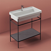 ArtCeram Fuori Scala Консоль напольная металлическая для раковины 77x42,5x83h см, цвет: matt black ACA057 17