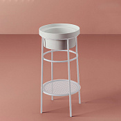 ArtCeram Fuori Scala Консоль напольная металлическая для раковины d38x83h см, цвет: matt white ACA054 05