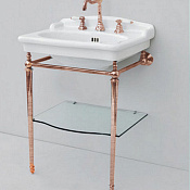 ArtCeram Hermitage Консоль напольная металлическая для раковины 68x55x95h см, цвет: bronze HEA015 72